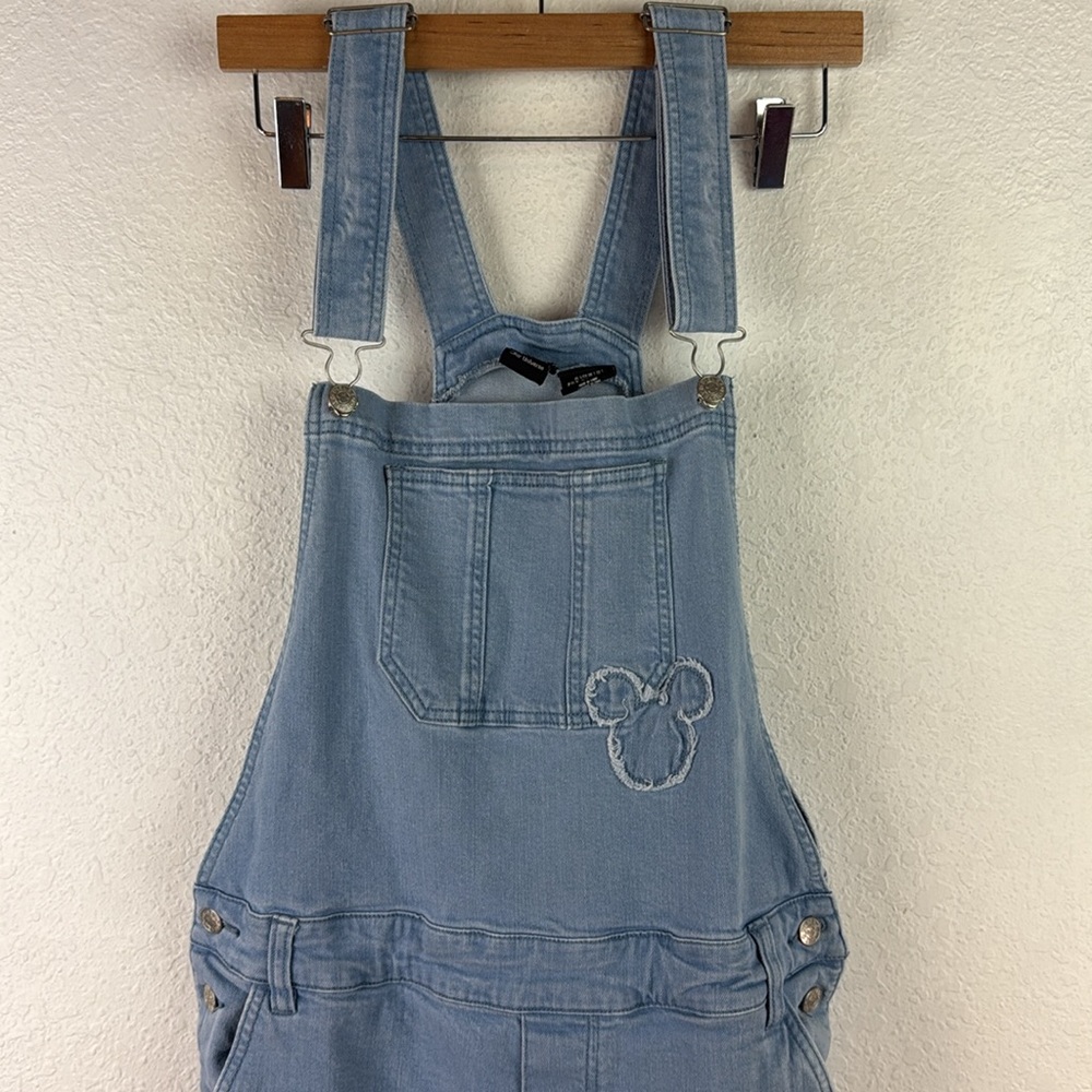 Perfect Disney Our Universe Womens Mickey Mouse 28 Denim Overalls Small - Picture 3 of 7